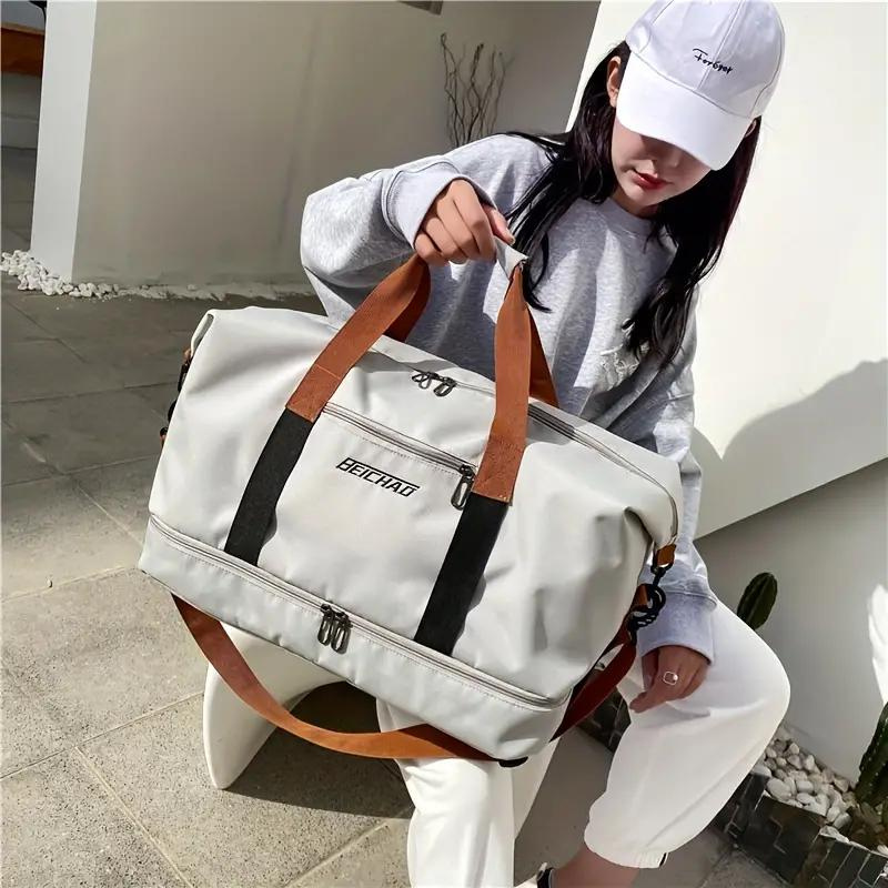 Damen Handtasche Praktisch Oxford-Gewebe Umhängetasche mit Verstellbarem Schulterriemen 3