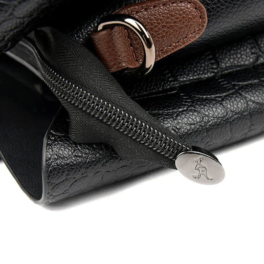 Damen Handtasche Stilvoll mit Drei Fächern und Verstellbarem Schultergurt 2