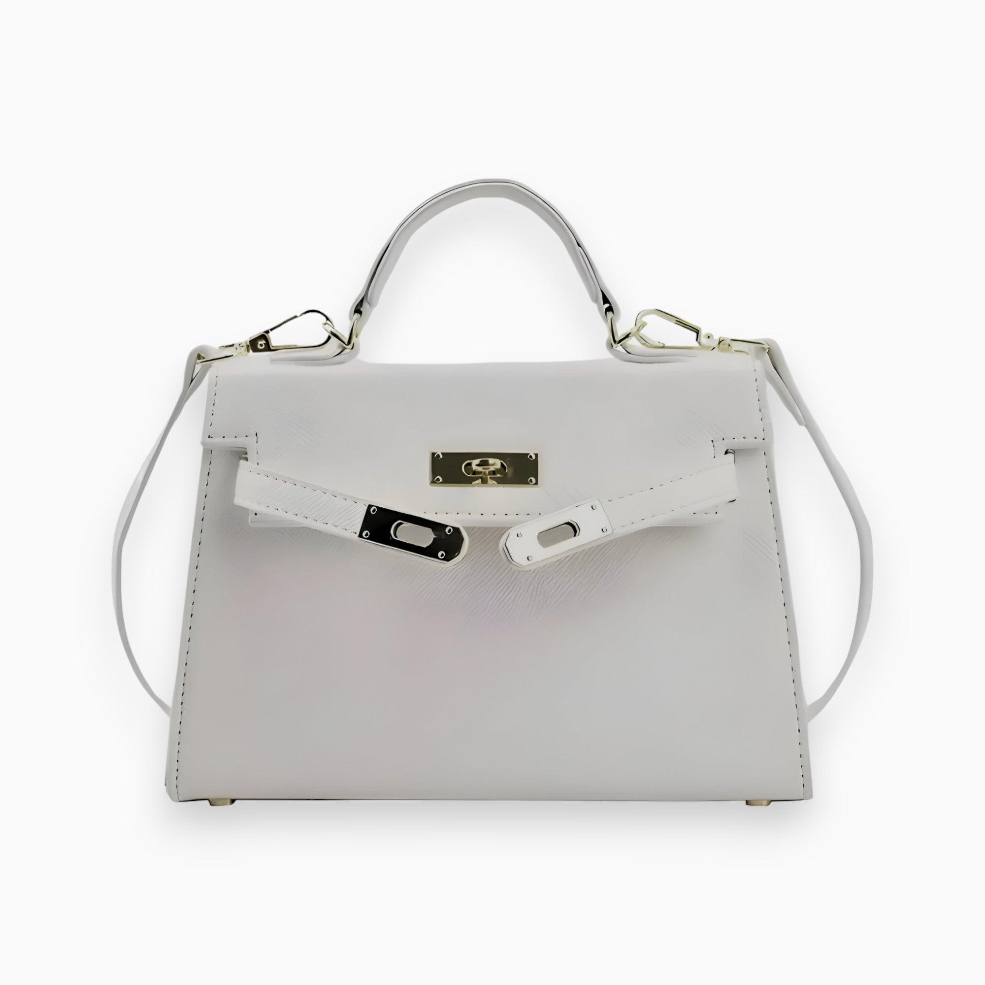Damen Handtasche Strukturierte Form Mit Metallverschluss Hochwertiges Material 3