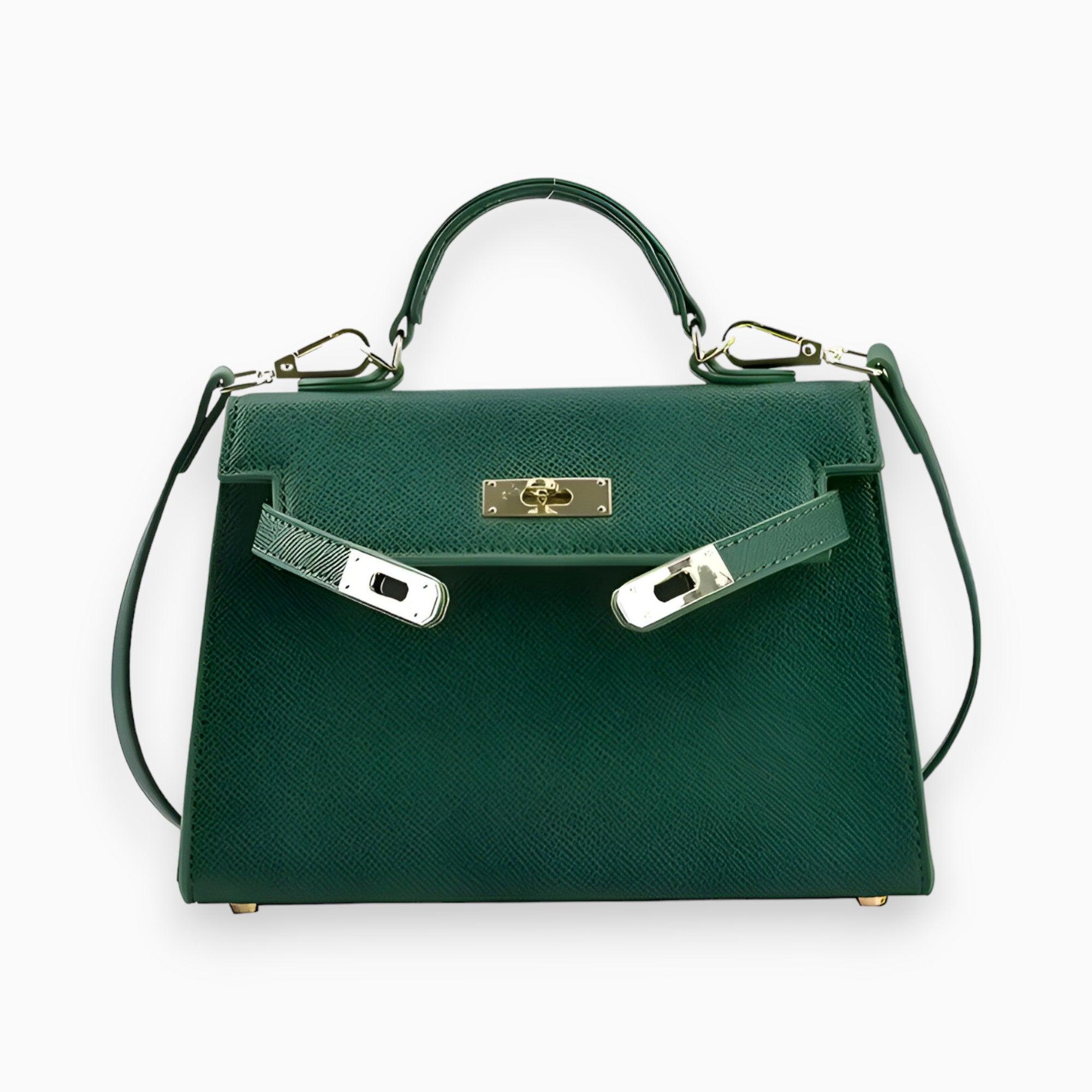 Damen Handtasche Strukturierte Form Mit Metallverschluss Hochwertiges Material 4