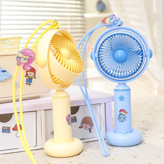 Damen Handventilator Kreatives Tierdesign Tragbar Leise USB Aufladung 2