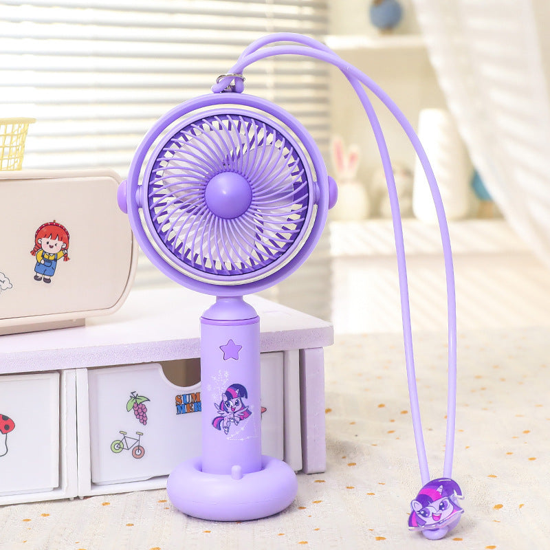Damen Handventilator Kreatives Tierdesign Tragbar Leise USB Aufladung 3