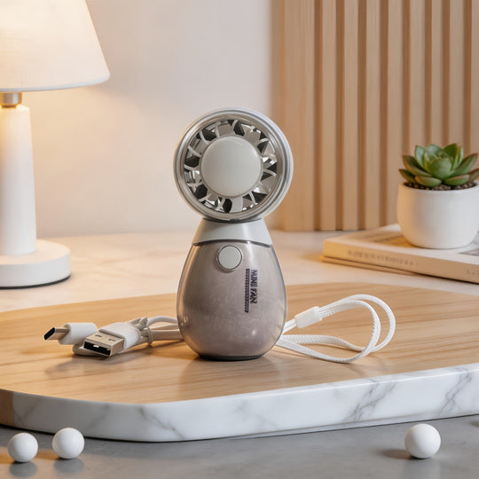 Damen Handventilator Tierdesign Ergonomisch USB Aufladbar Kompakt 8