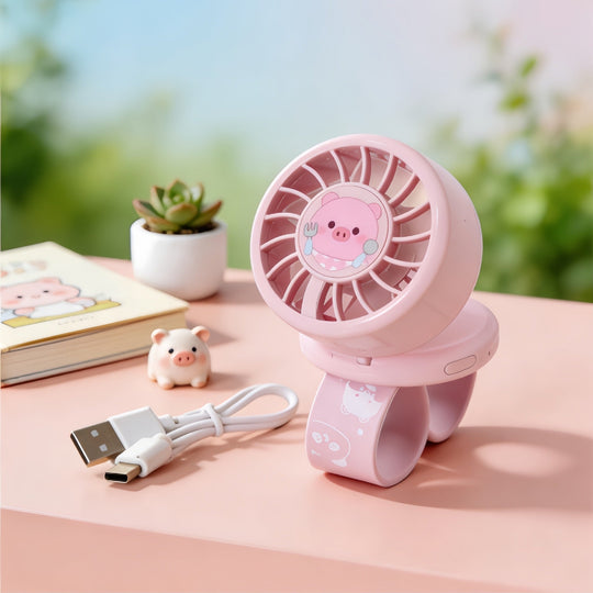 Damen Handventilator Tragbar mit Tierdesign für Unterwegs 4