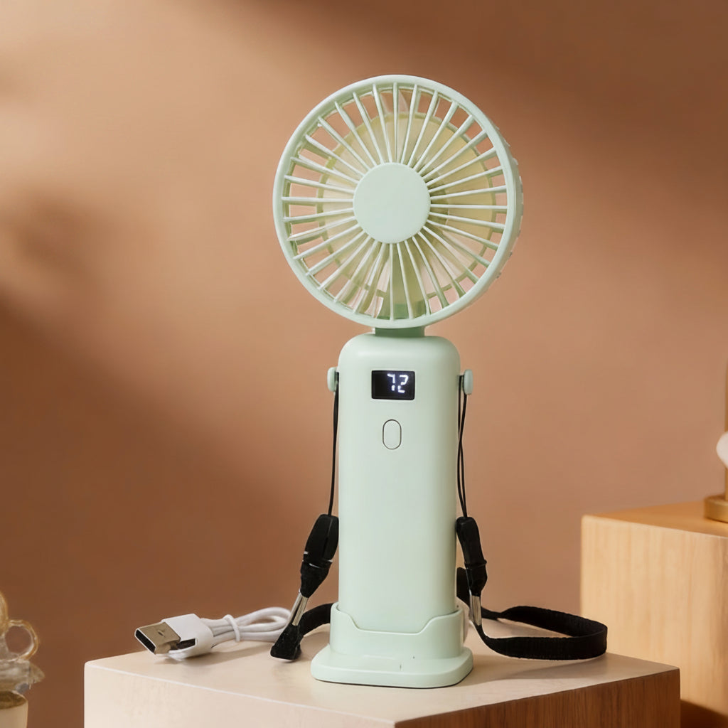 Damen Handventilator Tragbar mit USB-Ladefunktion Modernes Design 5