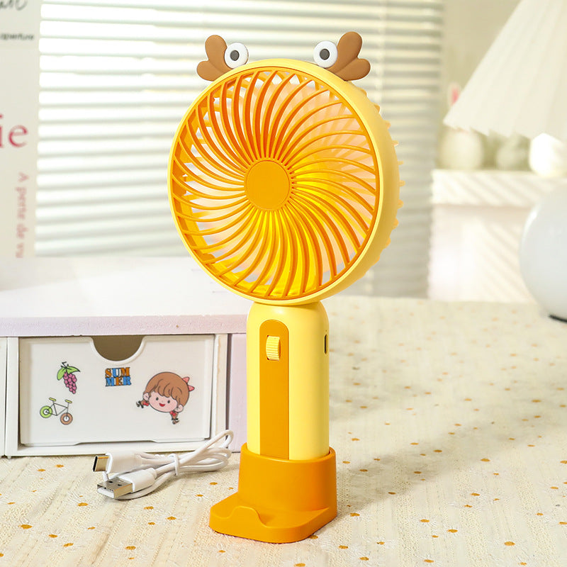 Damen Handventilator Verspielt im Tierdesign Tragbar und USB Aufladbar 10
