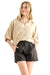 Damen Hemd Oversized Leinen Mit Knopfleiste 0