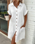 Damen Hemdkleid Klassisch Leichtes Atmungsaktives Material 6