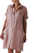 Damen Hemdkleid mit Reverskragen und Taschen 0
