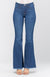 Damen High Waist Super Flare Jeans Mittelblau 3