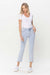 Damen Hoch geschnittene Gerade Jeans aus leichtem Denim 1