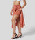 Damen Hochtaillierte 2-in-1 Rock Elegant 10