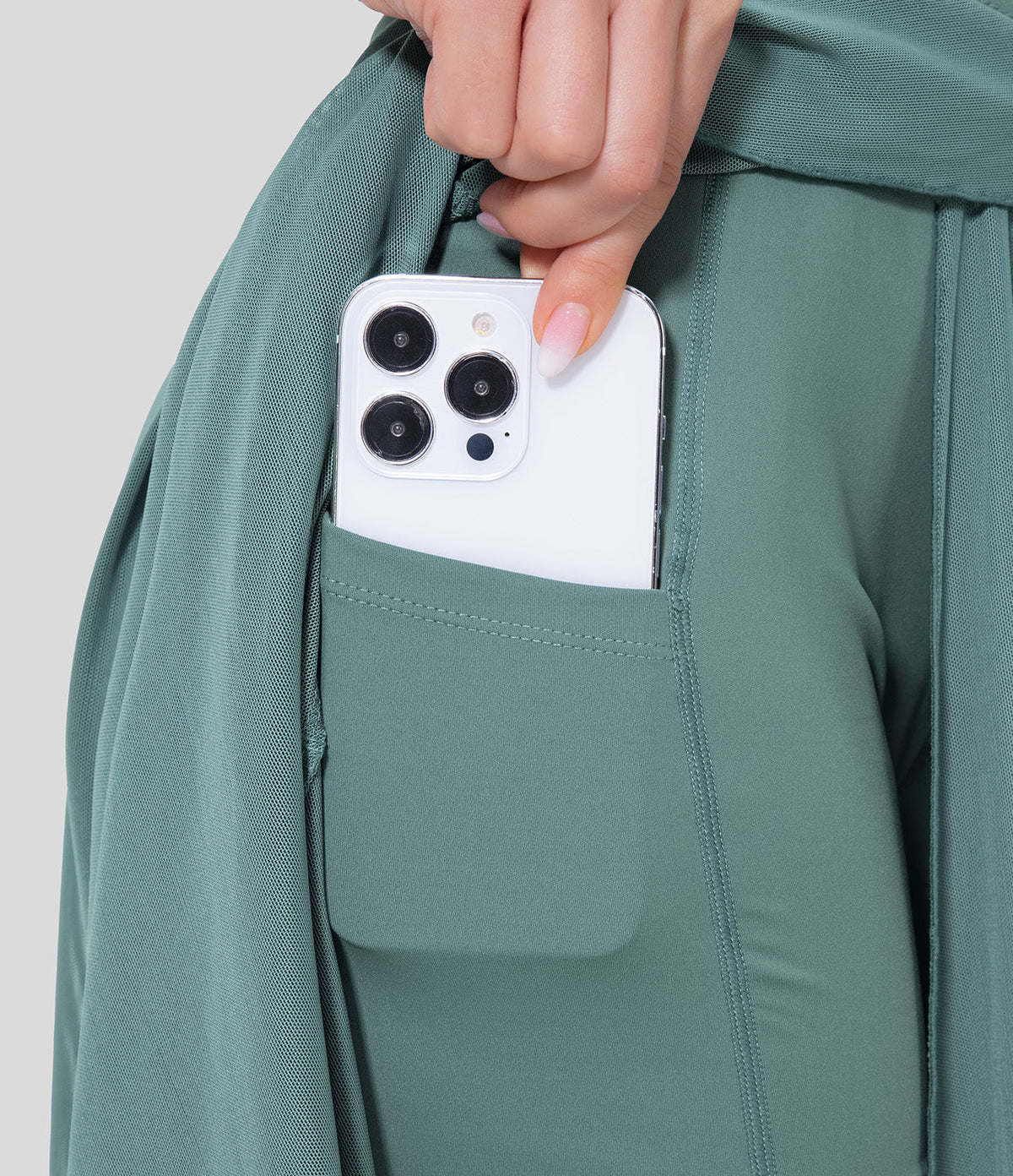 Damen Hochtaillierte 2-in-1 Rock Elegant 5