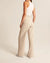 Damen Hochtaillierte Hose mit Weiten Beinen aus Woven Stoff 8