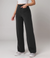 Damen Hochtaillierte Weite Hosen Stretchmaterial 1