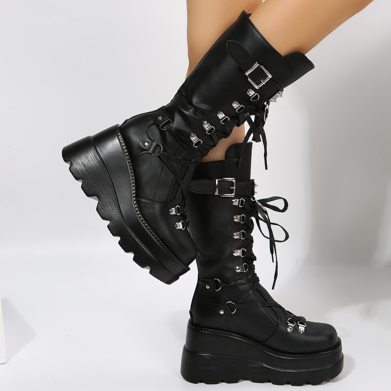 Damen Hohe Stiefel Modern Style 5