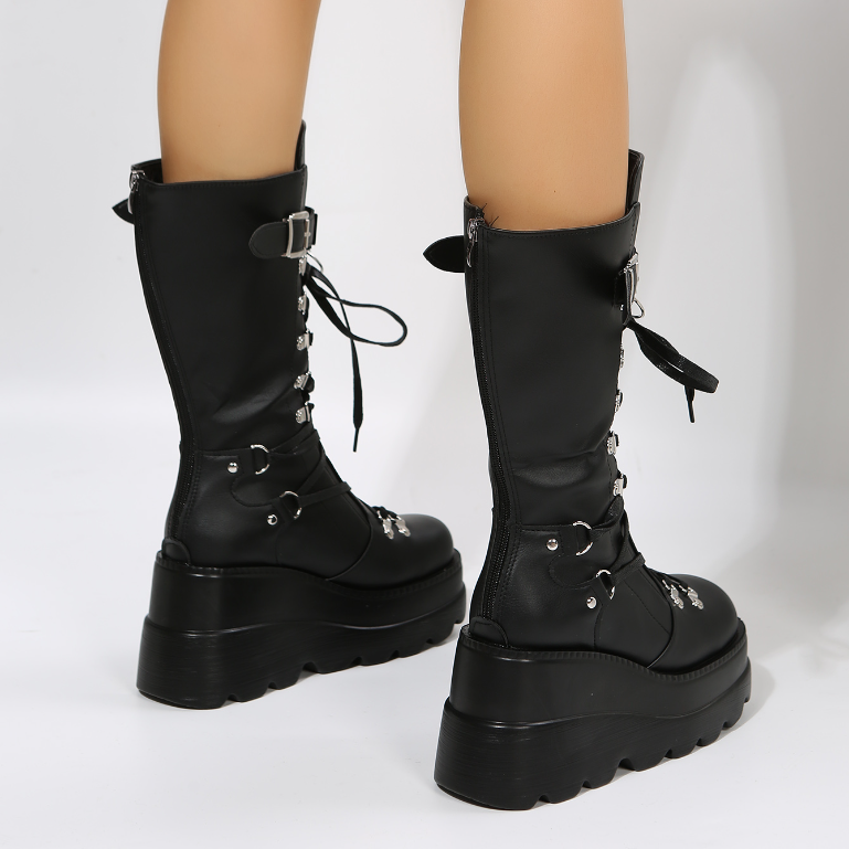 Damen Hohe Stiefel Modern Style 6