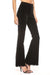 Damen Hohe Taille Cordhosen Super Flare Schwarz 1