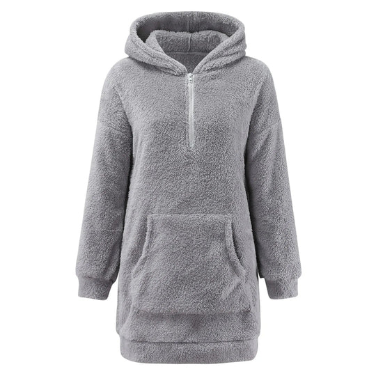 Damen Hoodie Fluffball Weich Polyester für Komfort und Stil 4