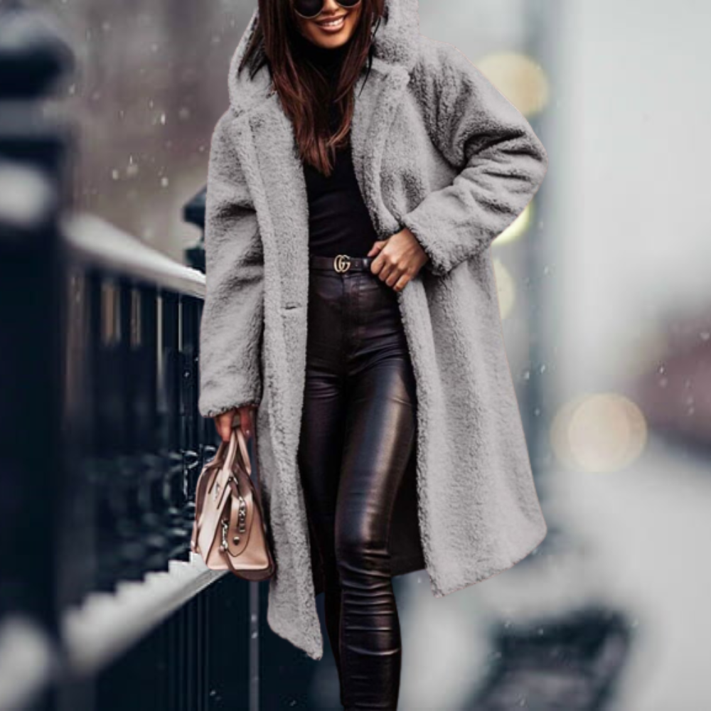 Damen Hoodie Jacke mit Kapuze im modernen Design 3