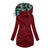 Damen Hoodie Wasserabweisend Tropenmuster Enganliegend 4