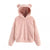 Damen Hoodie mit Kapuze und Kaninchenohren 11