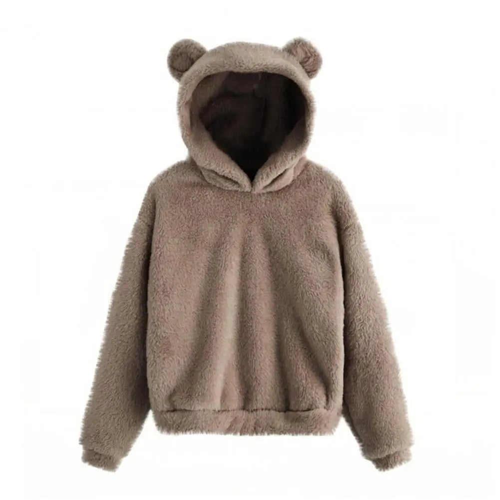Damen Hoodie mit Kapuze und Kaninchenohren 12
