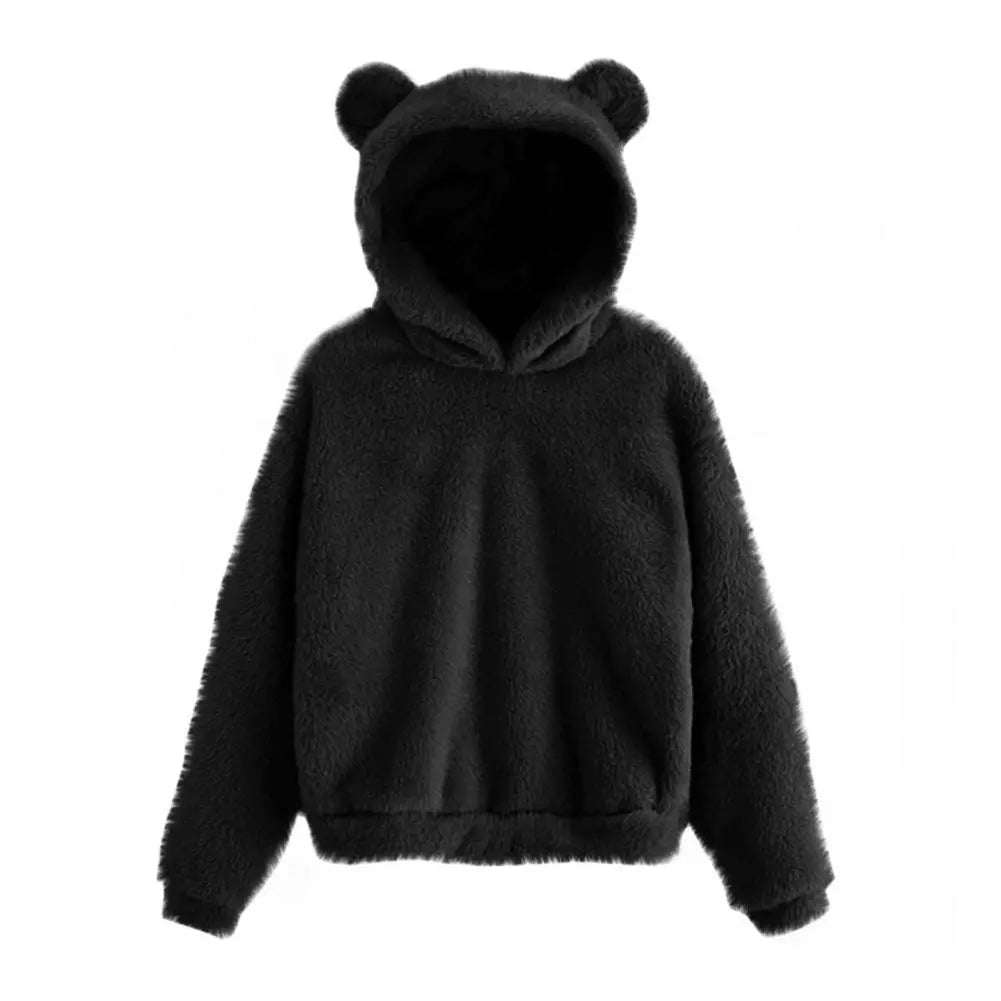 Damen Hoodie mit Kapuze und Kaninchenohren 4