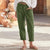 Damen Hose Oversize Baumwolle Leinen mit Taschen für Sommer 3
