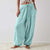 Damen Hose Weit Mit Kordelzug Aus Leichtem Material 10