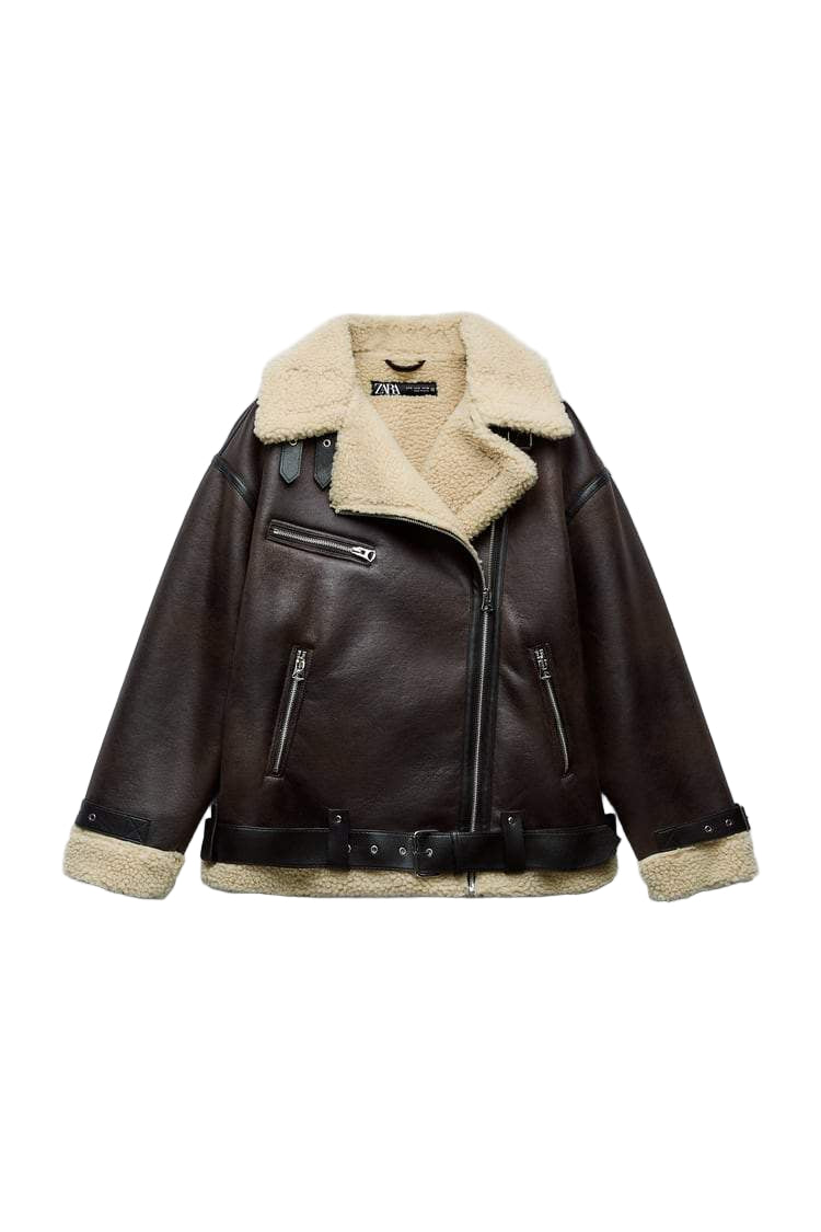 Damen Jacke mit Revers aus Kunstmaterial 0