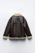 Damen Jacke mit Revers aus Kunstmaterial 4