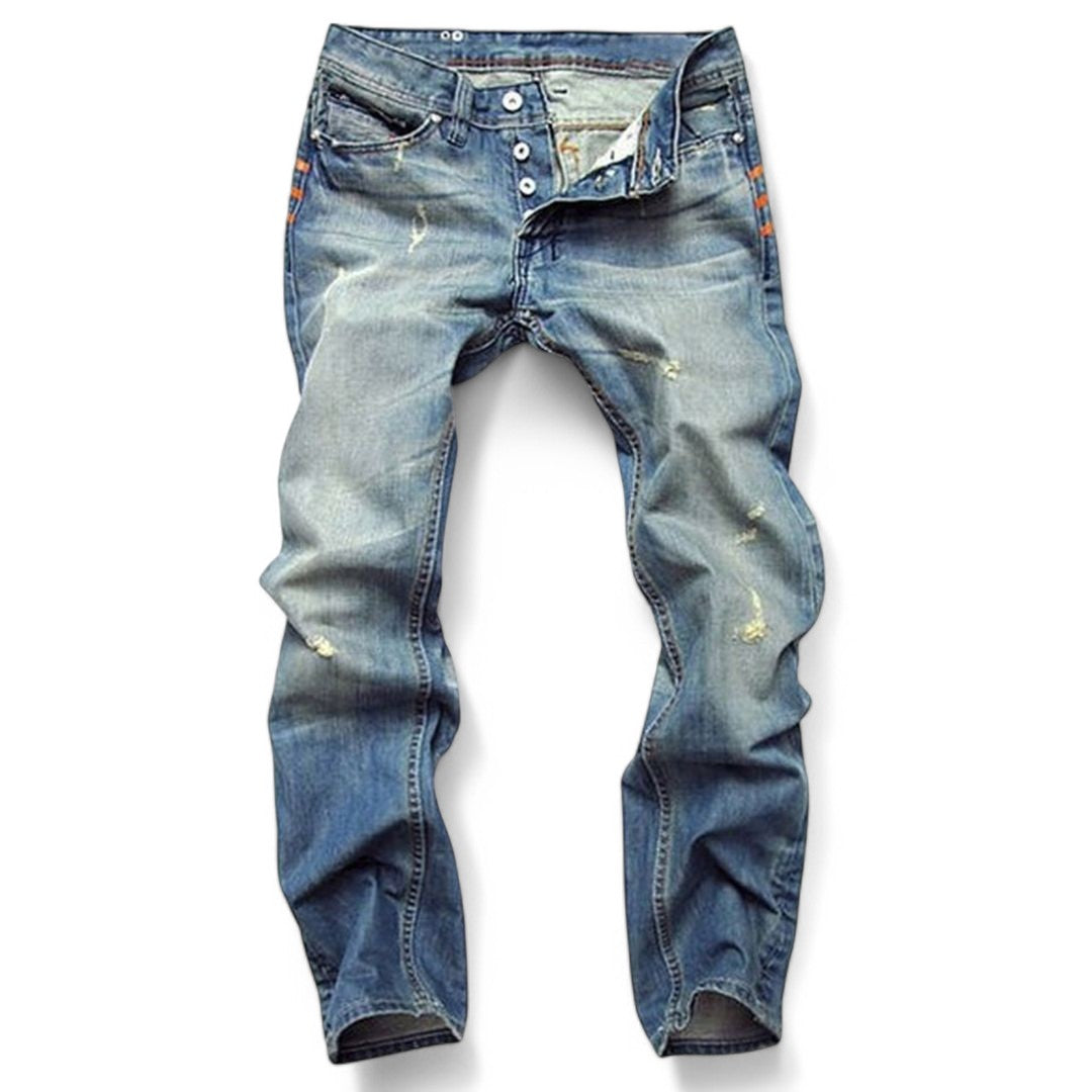 Damen Jeans Klassischer Stil Baumwolle Bequeme Passform 0