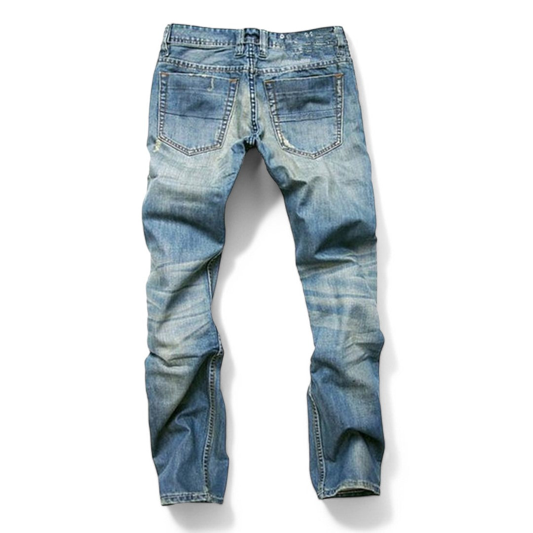 Damen Jeans Klassischer Stil Baumwolle Bequeme Passform 2