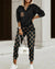 Damen Jogginganzug Cropped Mit Monogramm-Details Aus Weicher Mischfaser 5