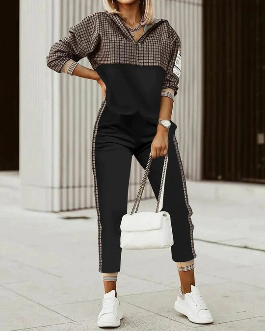 Damen Jogginganzug Cropped Mit Monogramm-Details Aus Weicher Mischfaser 6