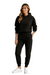 Damen Jogginganzug Oversized Hoodie und Tapered Pants aus Weichem Mischgewebe 0