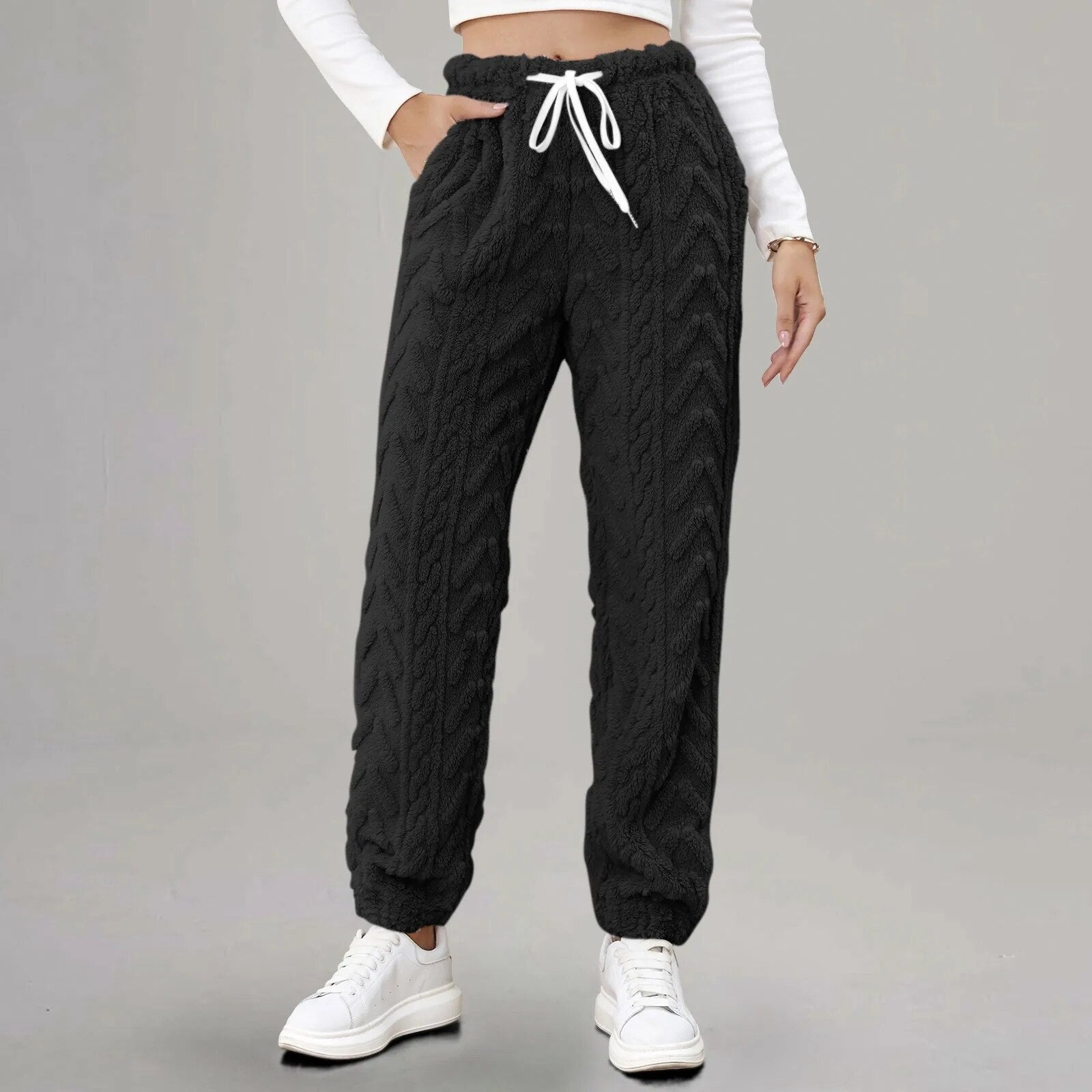 Damen Jogginghose Gemütlicher Stil Baumwolle 2