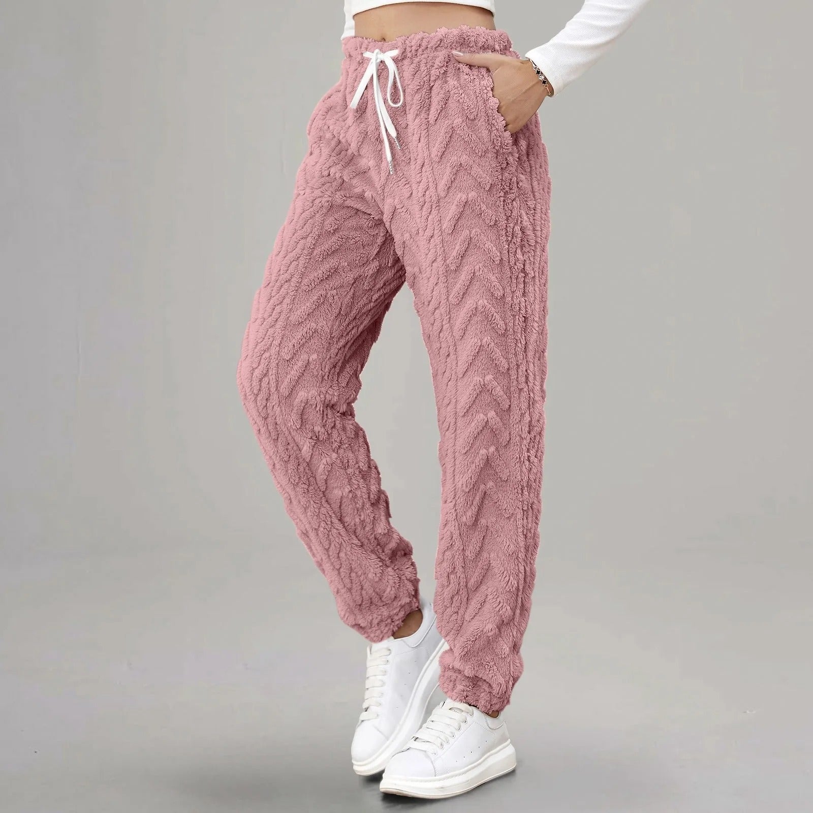 Damen Jogginghose Gemütlicher Stil Baumwolle 4