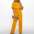 Damen Jumpsuit Festlich Baumwollmix Figurbetont Weite Hosenbeine 5