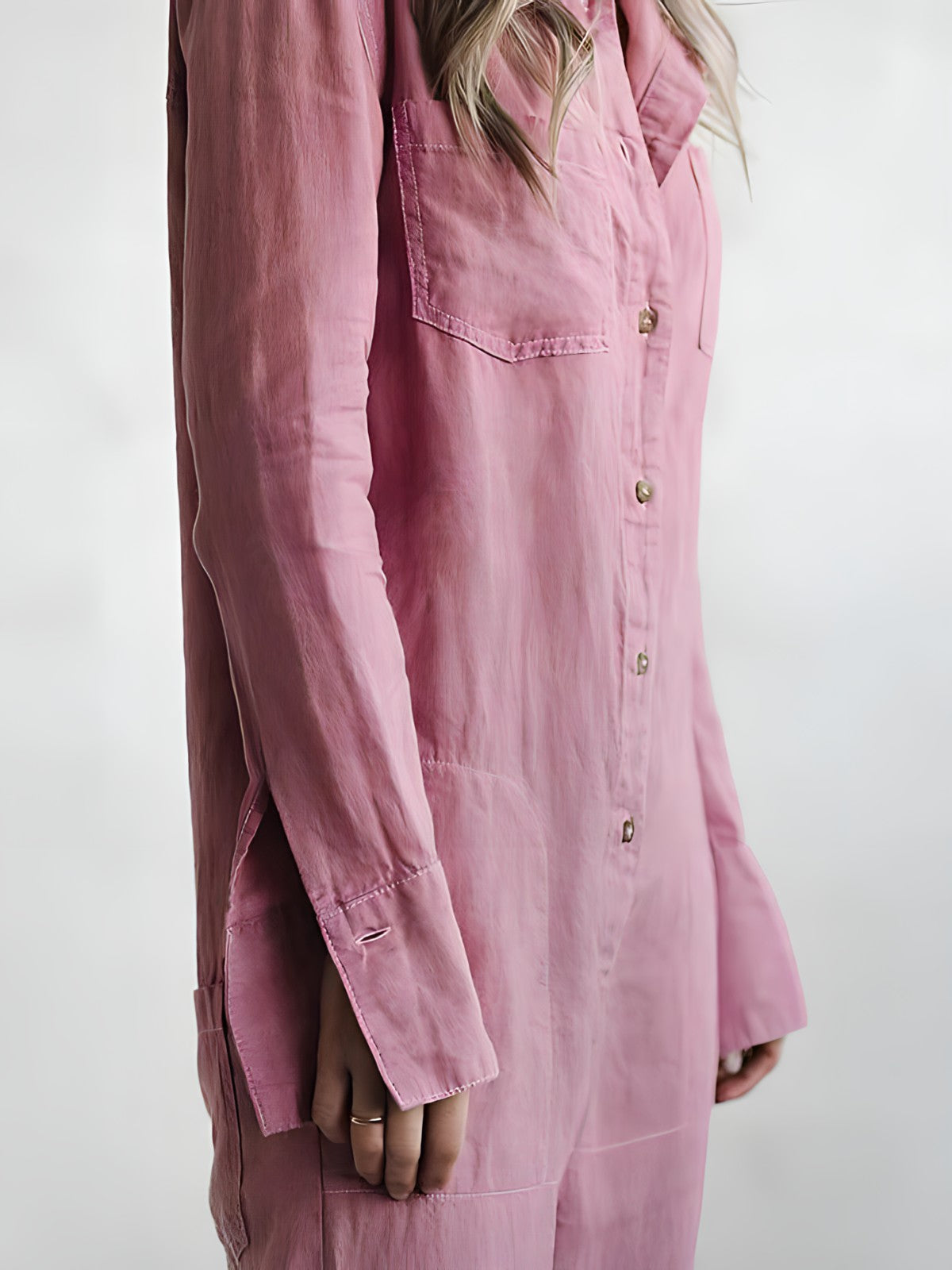 Damen Jumpsuit Getailleert Elegante Polyester 2