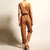 Damen Jumpsuit Lässig Leinen Mit Taillengürtel 3