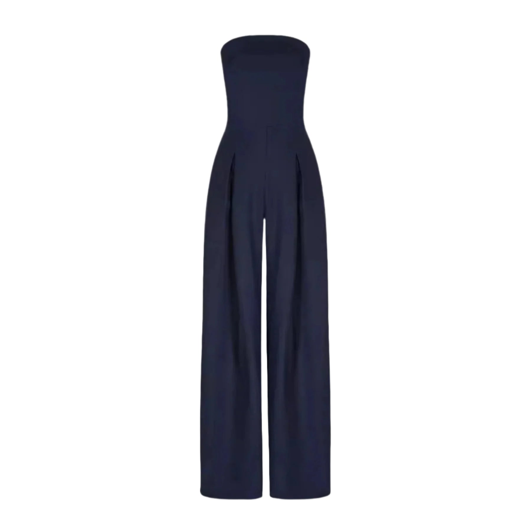 Damen Jumpsuit Strapless Fließend Weit 0
