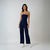 Damen Jumpsuit Strapless Fließend Weit 1
