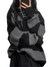 Damen Kapuzenpullover mit Streifenmuster und lockerer Passform 0