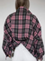 Damen Karo Hemdbluse Oversized Baumwolle 8