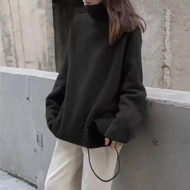 Damen Kaschmir Pullover Lässig 2