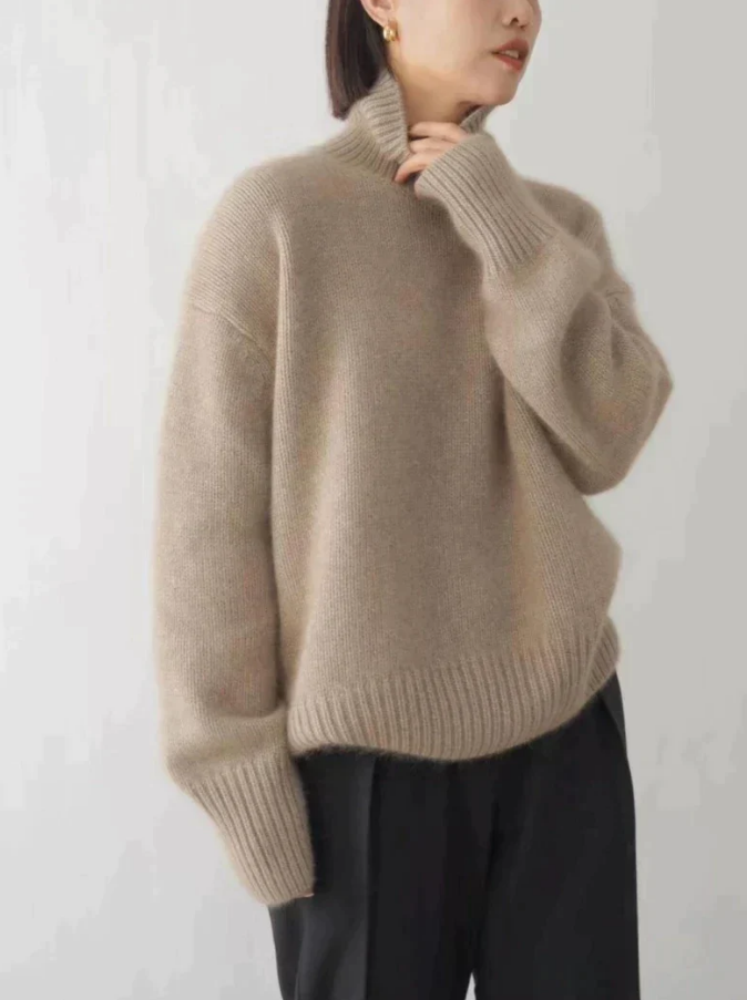 Damen Kaschmir Rollkragenpullover 2
