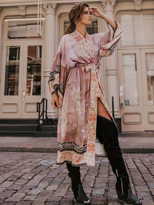 Damen Kimono mit floralem Druck für den Sommer 8