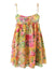 Damen Kleid Floral Muster Mit Schnürung Farbblock Design Polyester 4
